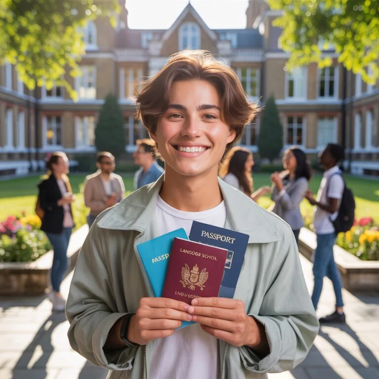 Wiza a podróż na kurs językowy